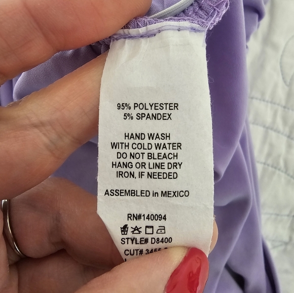 Sincerely Jules Lavender Strapless Midi Ruched Dress Women's Size Large NWT - Picture 2 of 8